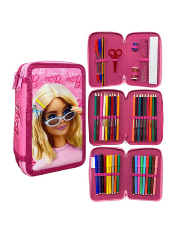 Barbie Federmäppchen 3 Etagen gefüllt Glam Style