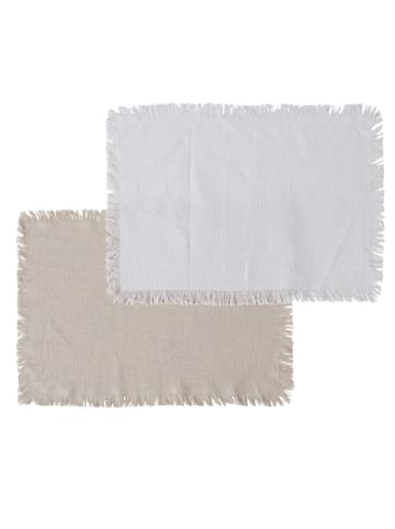 Boltze Tischset aus Baumwolle LENEA, 1 Stk. in Weiß, (B) 38 x (H) 0,5 x (L) 52 cm