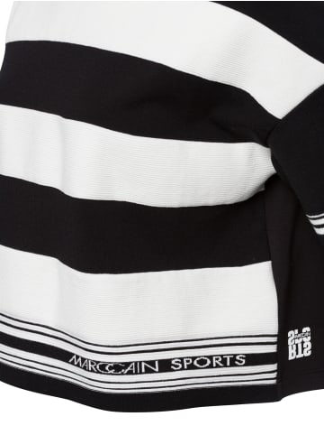 MARC CAIN SPORTS Sweatshirt in schwarz weiß