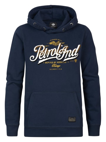 Petrol Industries Hoodie mit Aufdruck Tinley Park in Blau