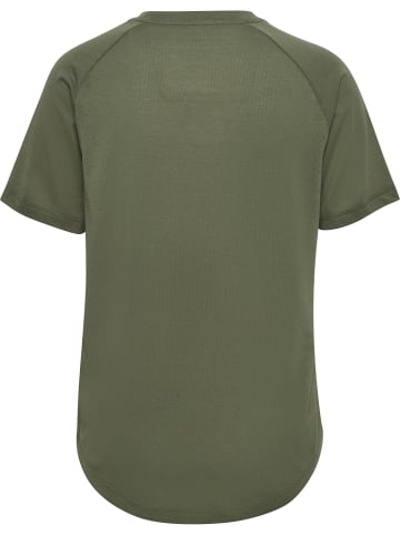 Hummel T-Shirt Raglanärmel Hmlmt Vanja Multisport Damen in DEEP LICHEN GREEN