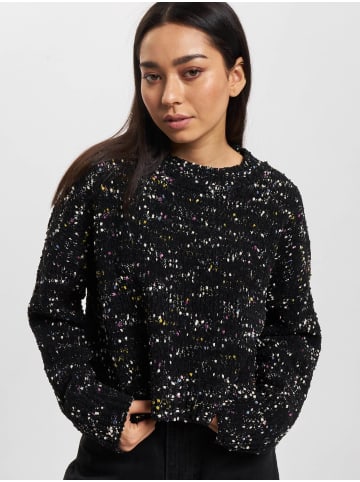 ONLY ONLY Hoodie in black multi melange dots