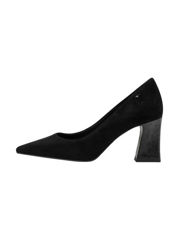 Tamaris Pumps aus Leder mit Absatz Schwarz