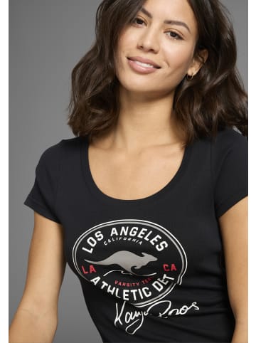 Kangaroos T-Shirt in schwarz
