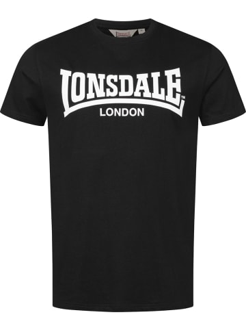 Lonsdale T-Shirt "Fulwood T-Shirt Normale Passform" in Schwarz