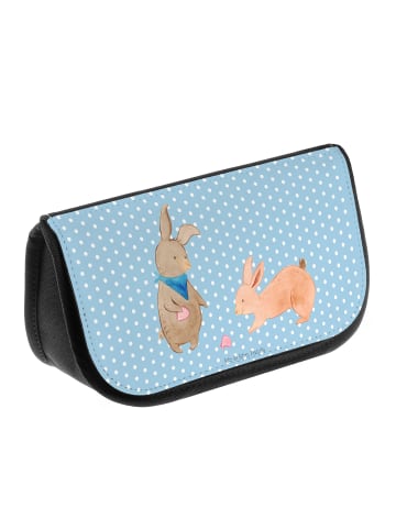 Mr. & Mrs. Panda Kosmetiktasche Hasen Muschel ohne Spruch in Blau Pastell