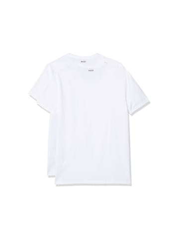 Hugo Boss V-Kragen T-Shirt für Herren in white