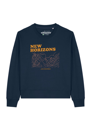 wat? Apparel Sweatshirt New horizons are everywhere in Dunkelblau