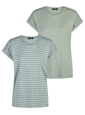 DENIMFY Top DFSophie 2er Pack in Grün