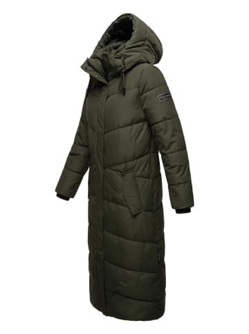 Navahoo Steppmantel Hingucker XIV in Dark Olive