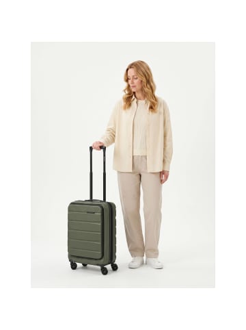Franky Munich 4.0 4 Rollen Kabinentrolley 55 cm Laptopfach mit Dehnfalte olive dull