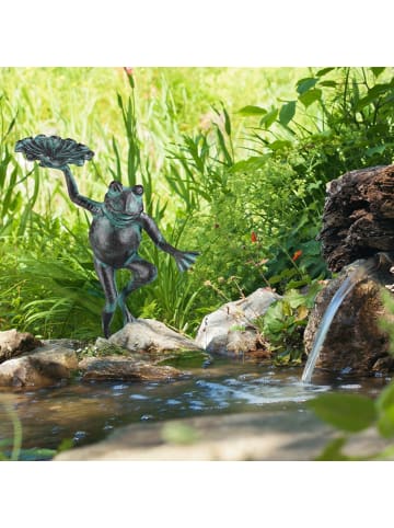 relaxdays Gartenfigur Frosch in Grün