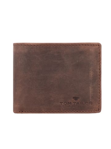 Tom Tailor Ron Geldbörse RFID Schutz Leder 10 cm in brown