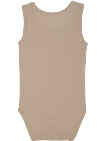 Minymo Kinder Kurzarmbody "Body W/O Sleeves" in Braun