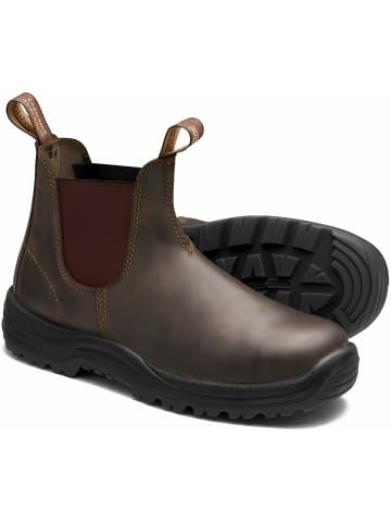 Blundstone Chelsea Boot "196 Brown Leather (Safety Series)" in Braun