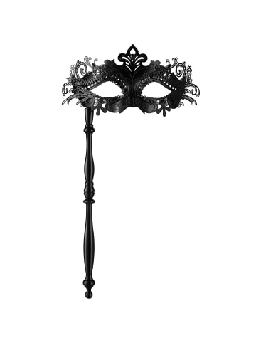 tectake Elegante Stabmaske in Einheitsgröße, schwarz