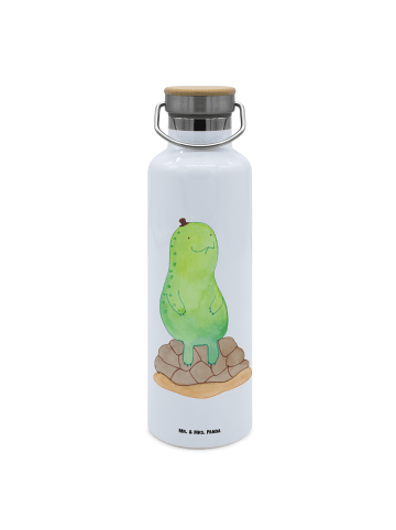 Mr. & Mrs. Panda Wasserflasche Schildkröte Pause ohne Spruch in Weiß