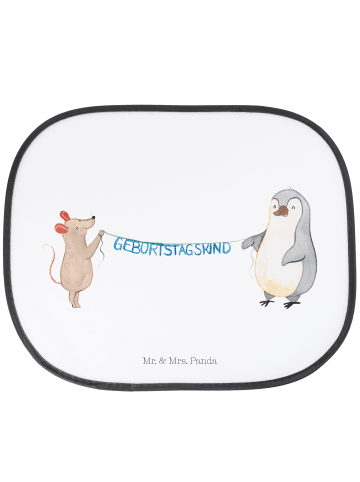Mr. & Mrs. Panda Auto Sonnenschutz Maus Pinguin Geburtstag ohne ... in Weiß