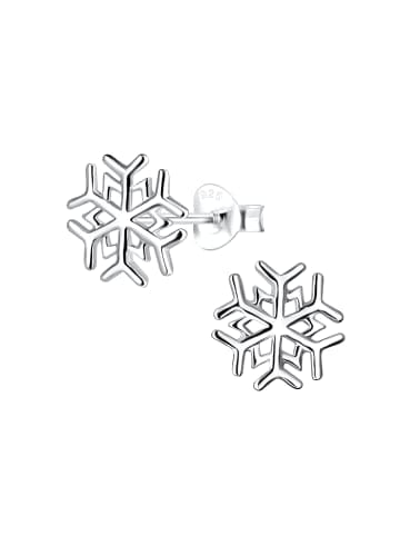 Alexander York Ohrringe, Ohrstecker SCHNEEFLOCKE in 925 Sterling Silber, 2-tlg.