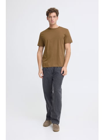CASUAL FRIDAY Rundhalsshirt CFGustav in Braun