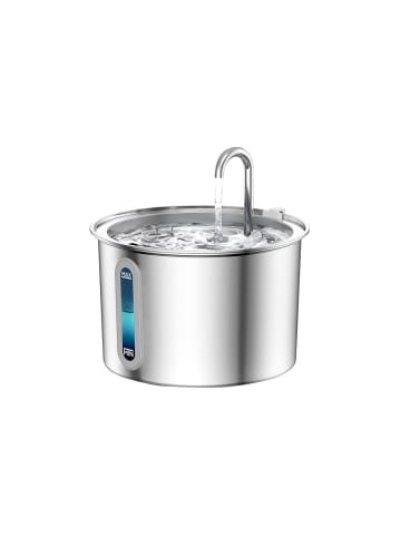 Oneisall Edelstahl Trinkbrunnen 2L für Hunde & Katzen