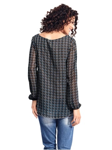 Heine Druck-Tunika in petrol-taupe