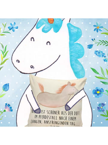 Mr. & Mrs. Panda kissen für sofa Pferd Springen mit Spruch in Vintage