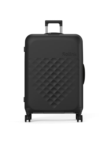 rollink Vega 360 faltbarer 4-Rollen Trolley L 76 cm in black