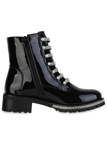 VAN HILL Klassische Stiefeletten Penelope in Schwarz Lack