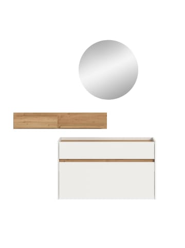 ebuy24 Garderobenmöbel Drive Weiß 197 x 32 cm