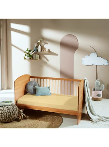 Erwin Müller Frottee Kinder-Spannbettlaken 2er-Pack Erding in hellgelb