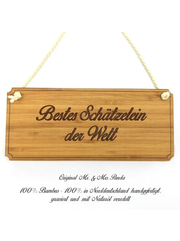 Mr. & Mrs. Panda Schild Schätzelein mit Spruch in Keine Angabe