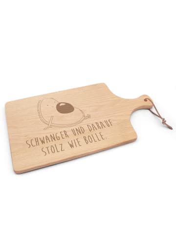 Mr. & Mrs. Panda vesperbrettchen Avocado Schwangerschaft mit Spruch in Transparent