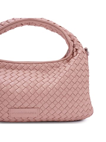 Les Visionnaires Sadie Weave Schultertasche Leder 37 cm in rose quartz