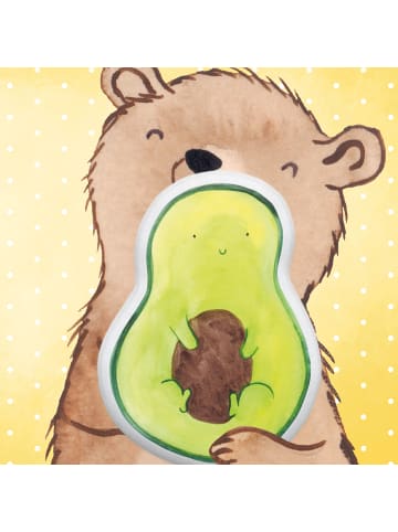 Mr. & Mrs. Panda Kuschelkissen Avocado Kern ohne Spruch in Weiß