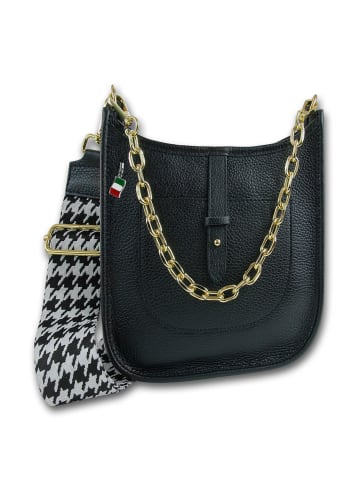 Florence Leder Umhängetasche, Citytasche Florence Tasche schwarz ca. 22cm