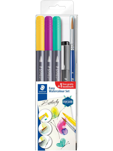 Staedtler Doppelfaseremaler Easy Watercolouring + Pigmentliner Set Butterfly