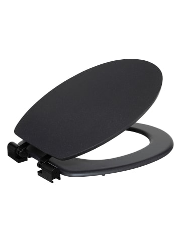 5five Simply Smart Leise fallender WC-Sitz ONYX in Anthrazitfarben, 37,5 x 49,9 x 5,2 cm