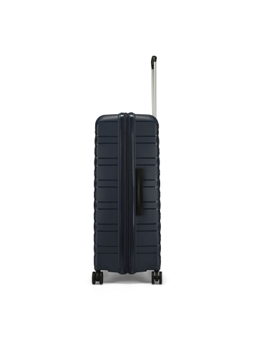 D&N Travel Line 4700 4 Rollen Trolley 78 cm mit Dehnfalte navy