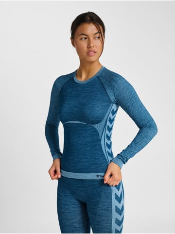 Hummel T-Shirt Hmlclea Multisport Damen in NAVY PEONY/FADED DENIM