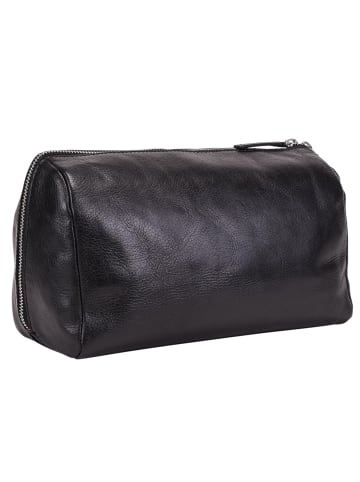 Leonhard Heyden Cambridge Kulturbeutel Leder 26 cm schwarz