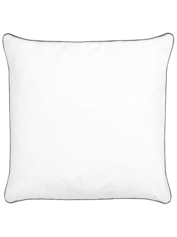 Beliani Kissen PELISTER in Weiß - (W) 80 x (H) 7 x (L) 80 cm