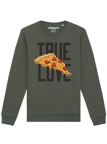 wat? Apparel Sweatshirt True Love in Khaki