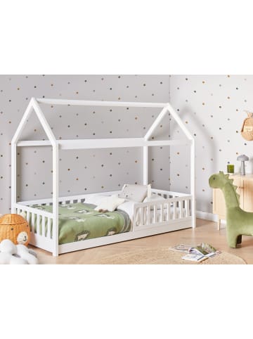 Beliani Kinderbett COSSAYE in Weiß - (W) 98 x (H) 161 x (L) 208 cm