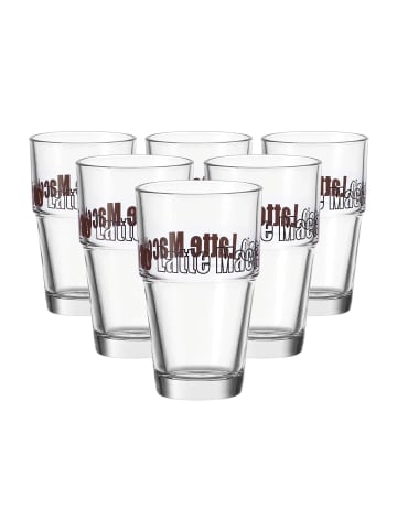 LEONARDO 6er Set Becher Solo 410 ml transparent in transparent