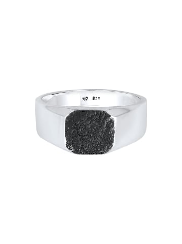 KUZZOI Ring 925 Sterling Silber Siegelring in Zweifarbig