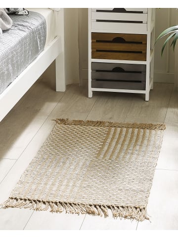 Beliani Kurzflor ADABAG in Beige - (W) 50 x (H) 1 x (L) 80 cm