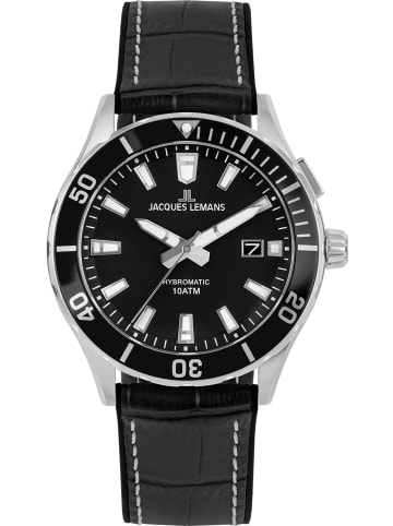 Jacques Lemans Uhr in Schwarz