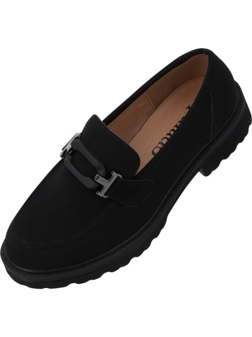 Palado Loafers Xesta in Schwarz Samt