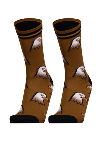 UphillSport Socken 'EAGLE' 2er Pack in Brown